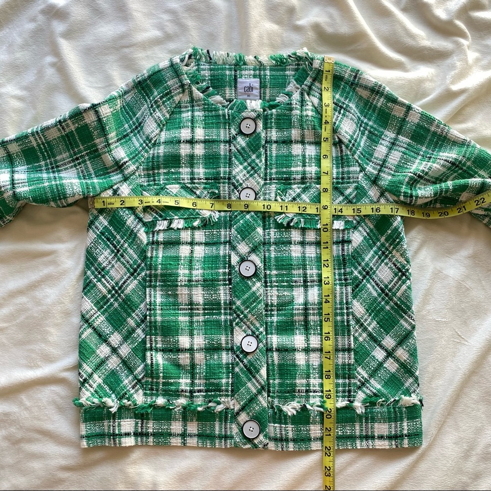 CAbi Green Plaid Blazer - Picture 7 of 11